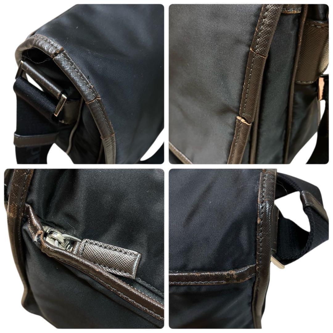 PRADA プラダ メッセンジャーバッグ ショルダーバッグ ビジネス　三角ロゴ