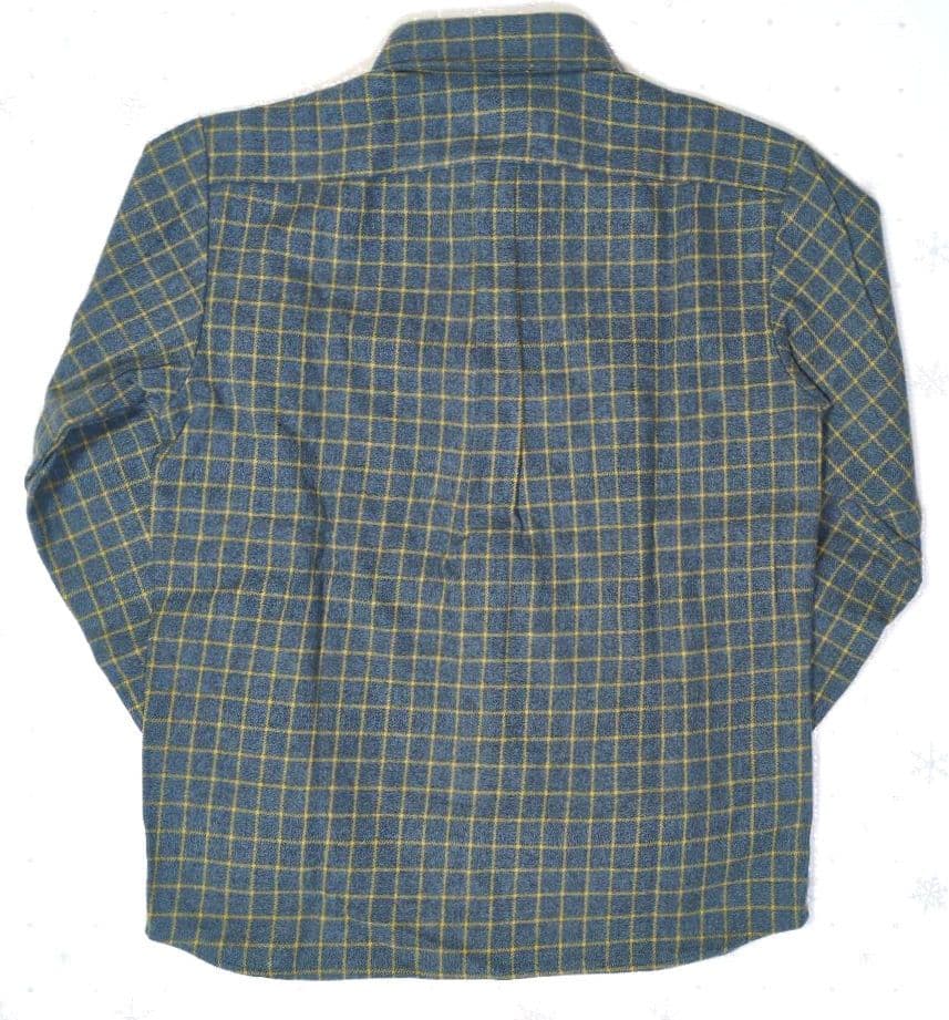 RATS WOOL CHECK BDシャツ BLUE L ラッツ 日本製