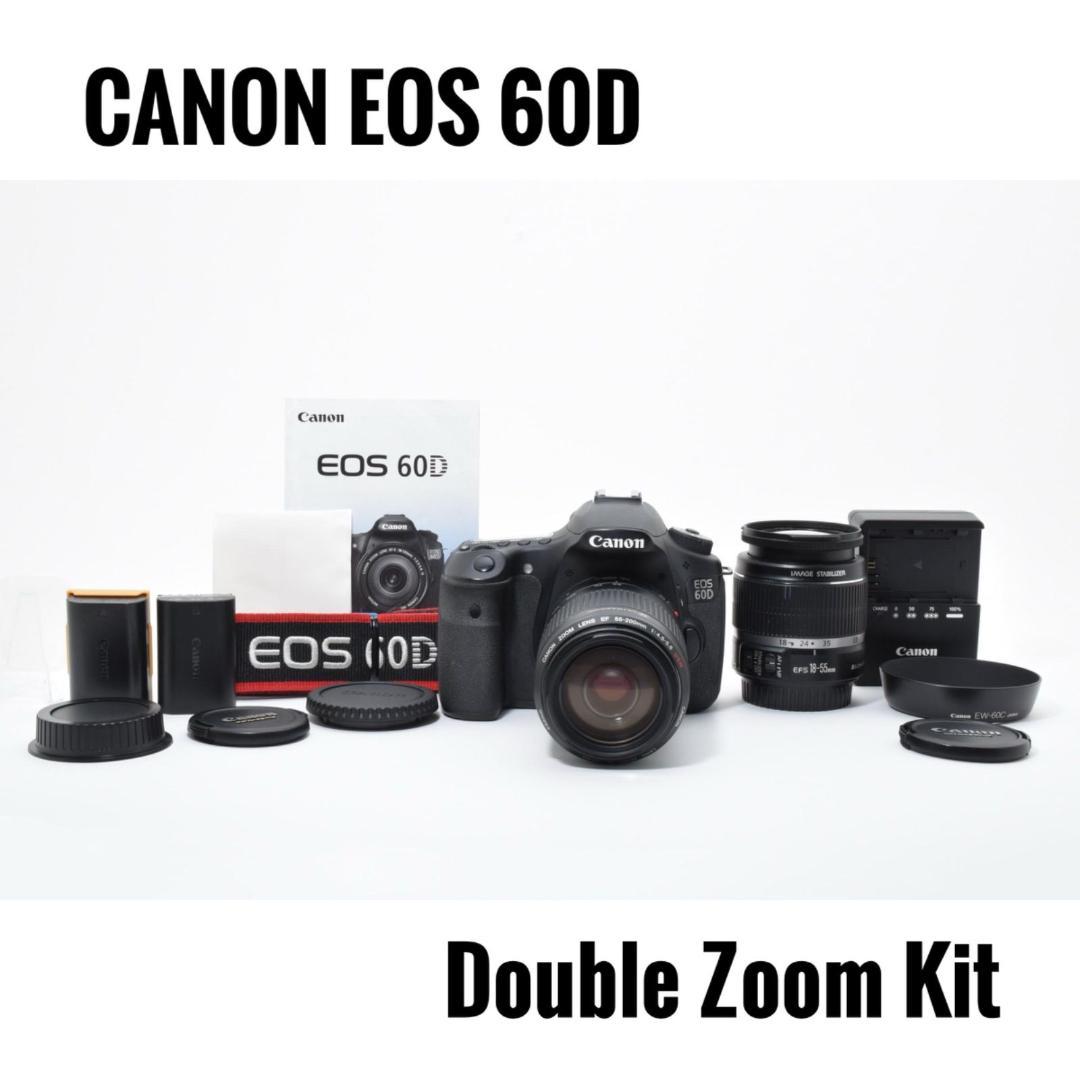 【美品】キヤノン Canon EOS 60D ダブルレンズキット