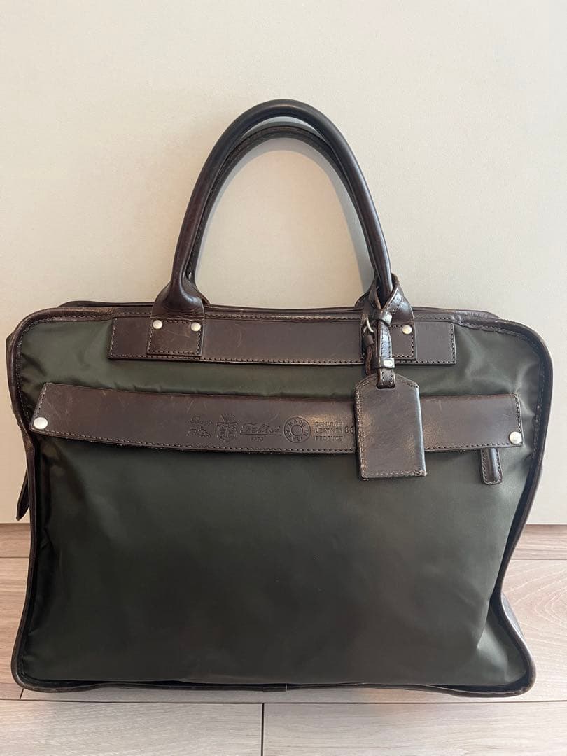 Felisi フェリージ ダークグリーン ビジネスバッグ