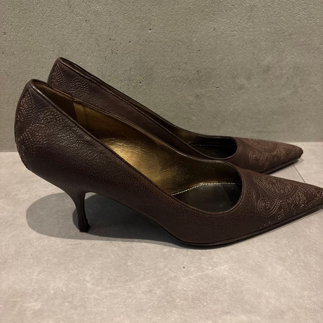 PRADA ダークブラウン パンプス　正規品