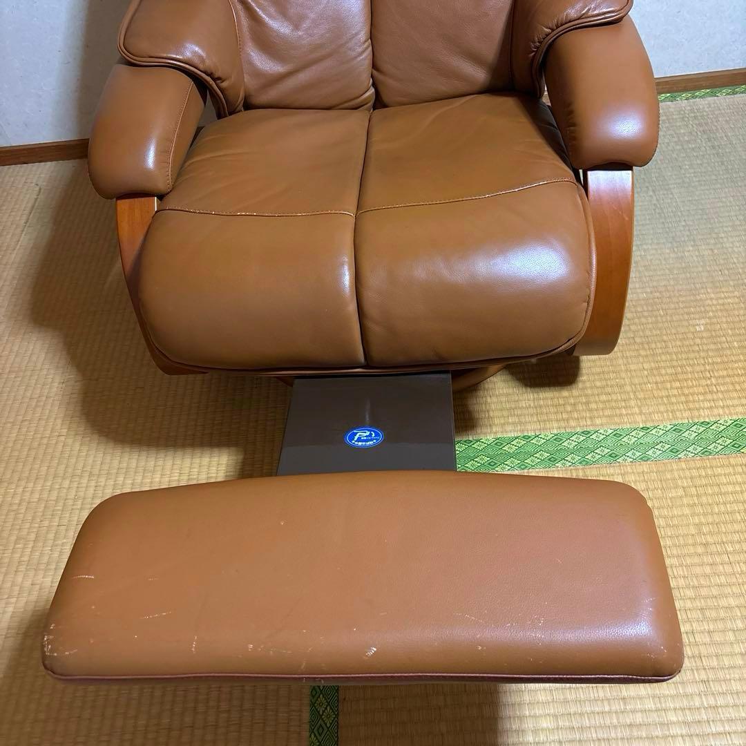 【良品】富士ファニチア リクライニングソファ 稼働フットレスト付き