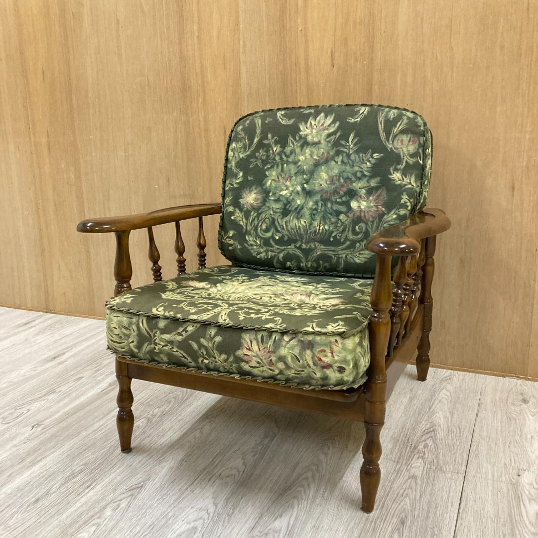 【カリモク】コロニアル アームチェア　1人掛けソファ B