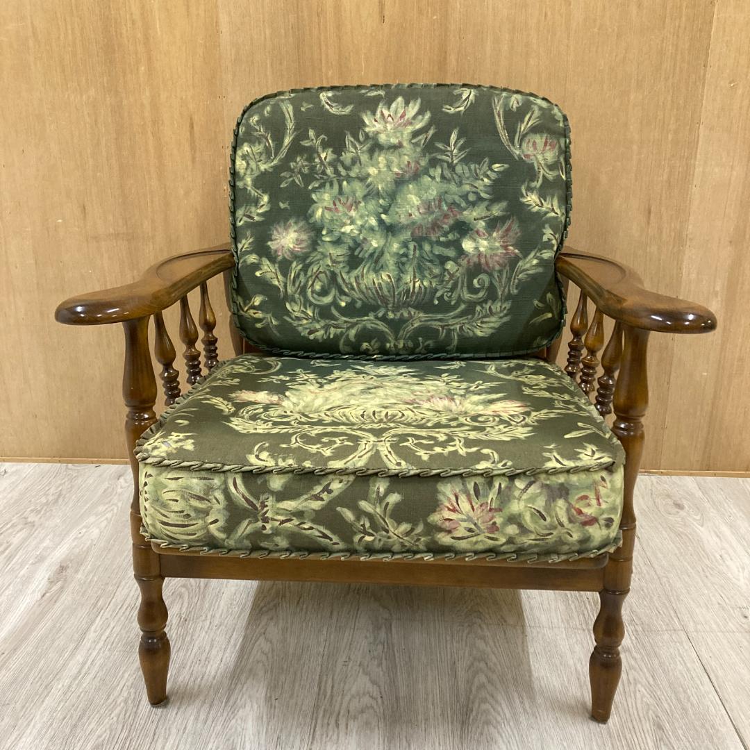 【カリモク】コロニアル アームチェア　1人掛けソファ B