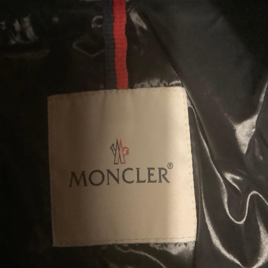MONCLER グレー ダウンジャケット ロング丈