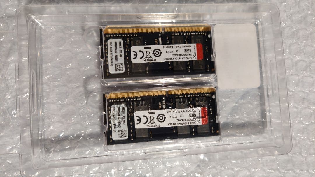 HyperX DDR4 3200 so-dimm 32GB メモリー