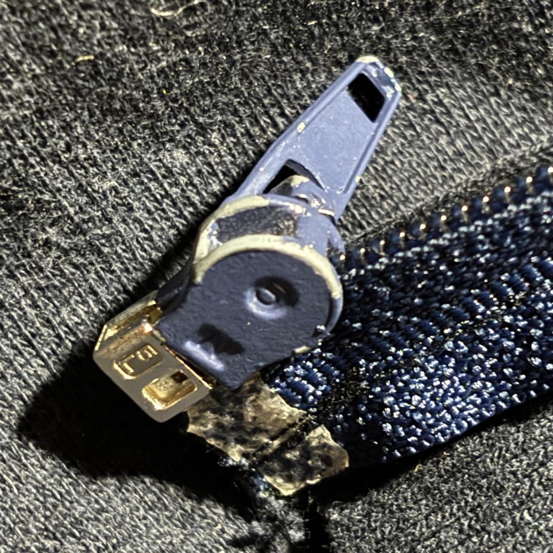 90s - vintage パーカー　ダブルフェイス　裏サーマル　フェード　紺色