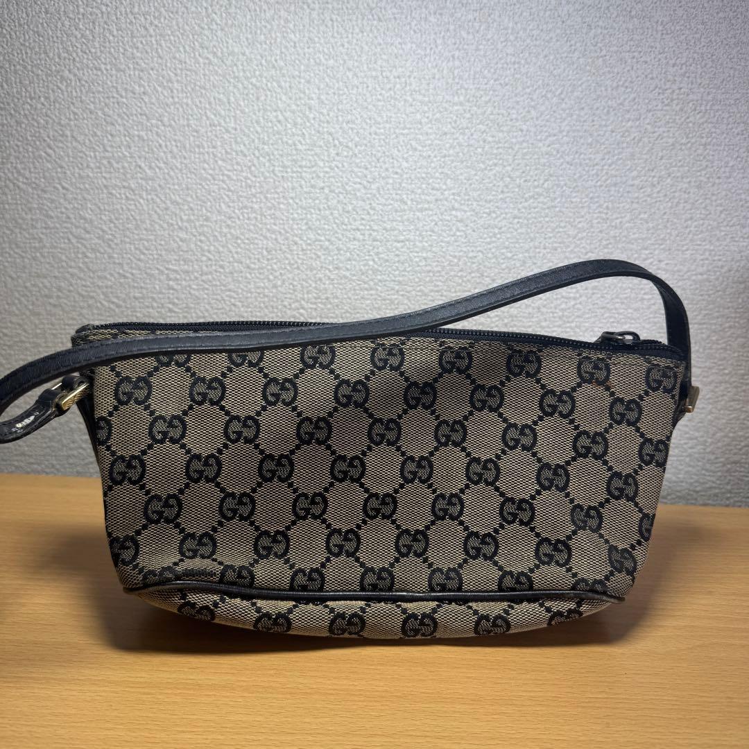 G1692 GUCCI グッチ アクセサリーポーチ ハンドバッグ GGキャンバス