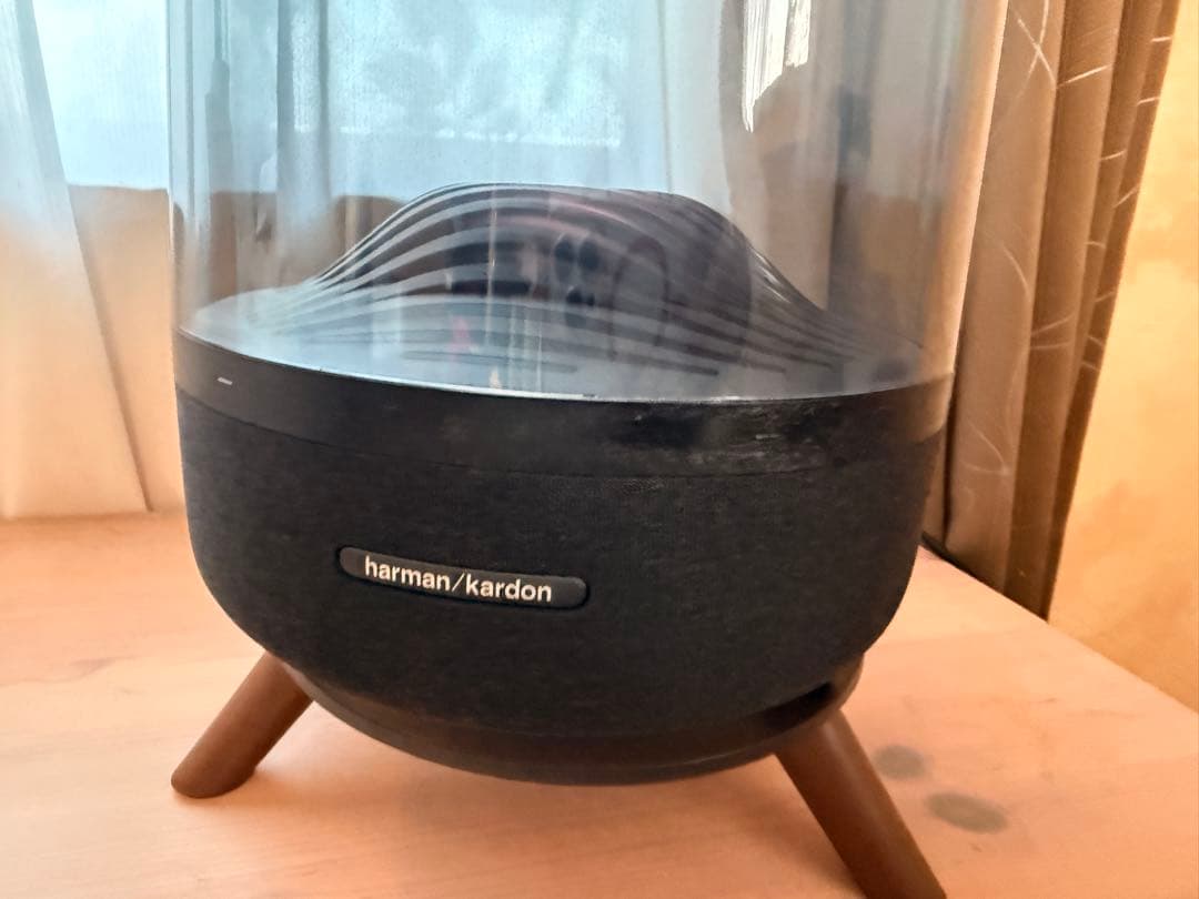 harman aura stadio3ワイヤレススピーカー➕木製台