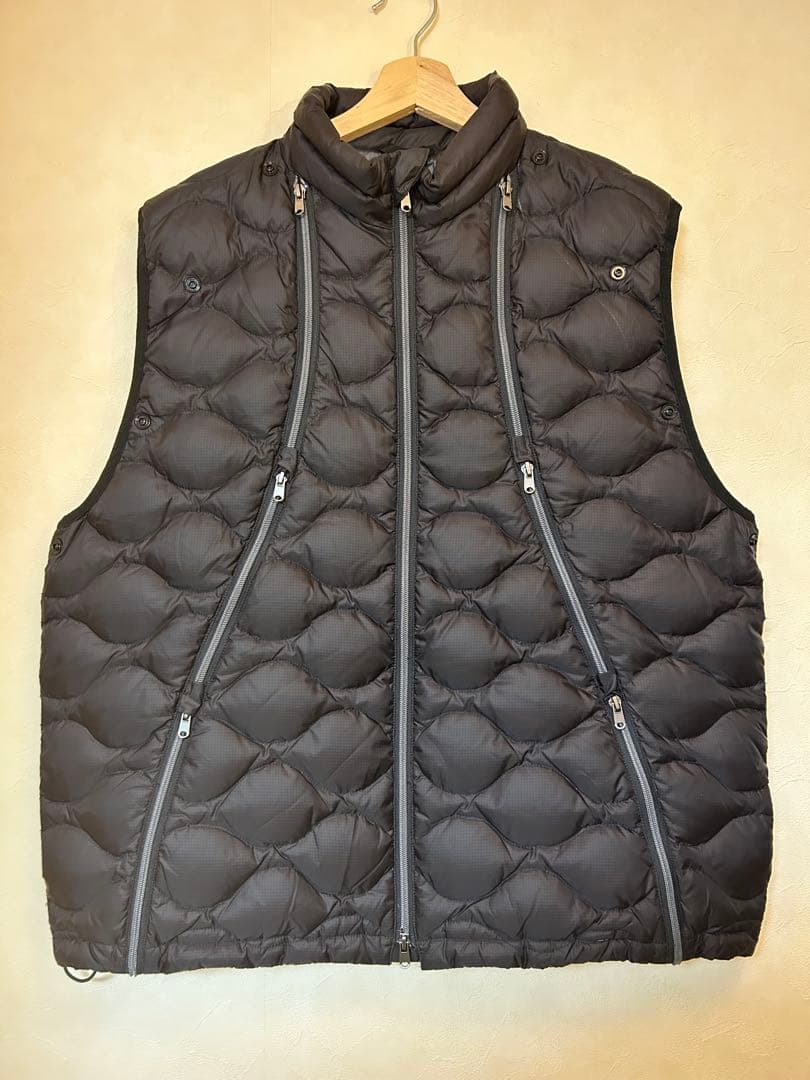 ジャケット・アウター BAL REMOVABLE SLEEVE DOWN JACKET BLACK