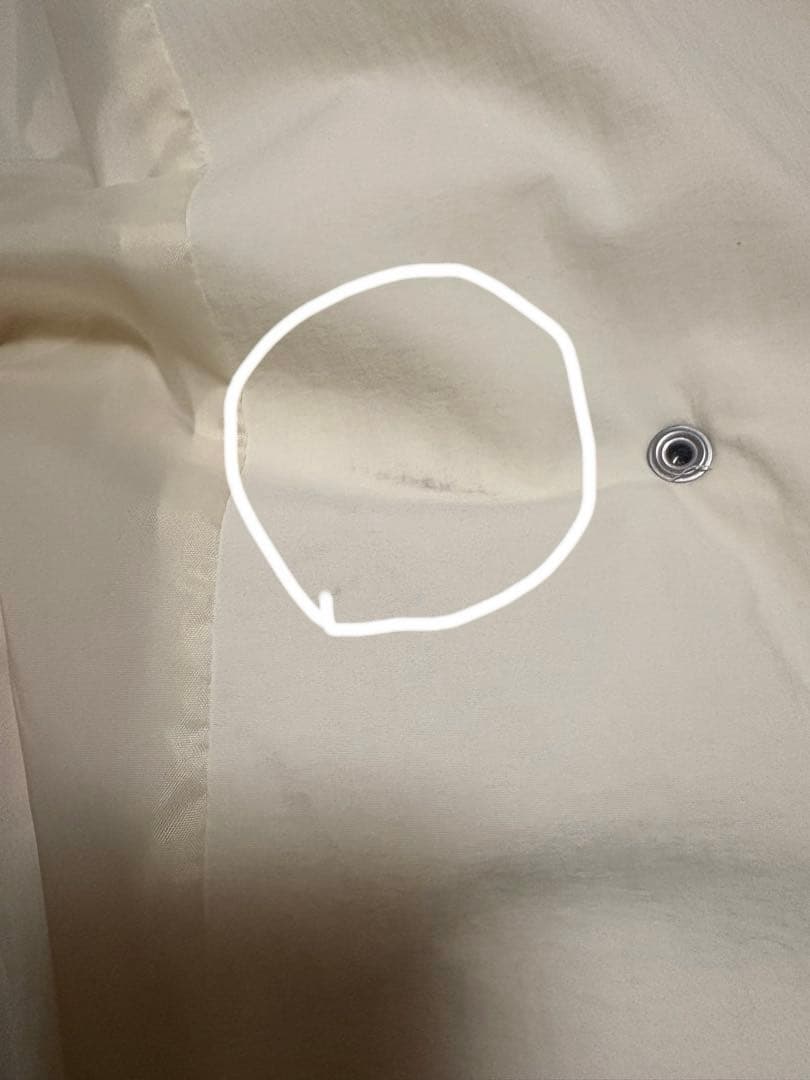 hinari中綿リボンミドルコート アイボリー FREE