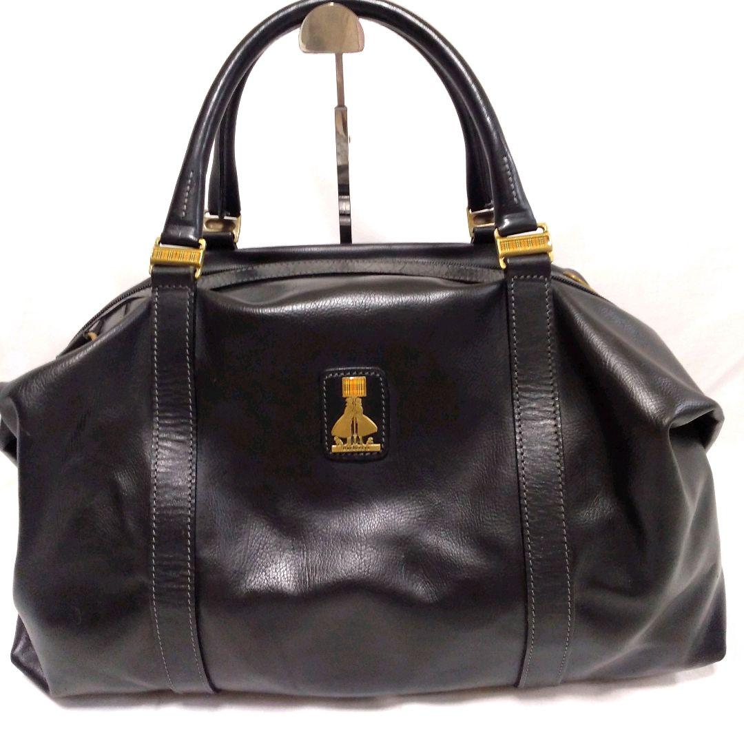 【希少】Burberry バーバリー　ボストンバッグ　ノバチェック　黒　大容量