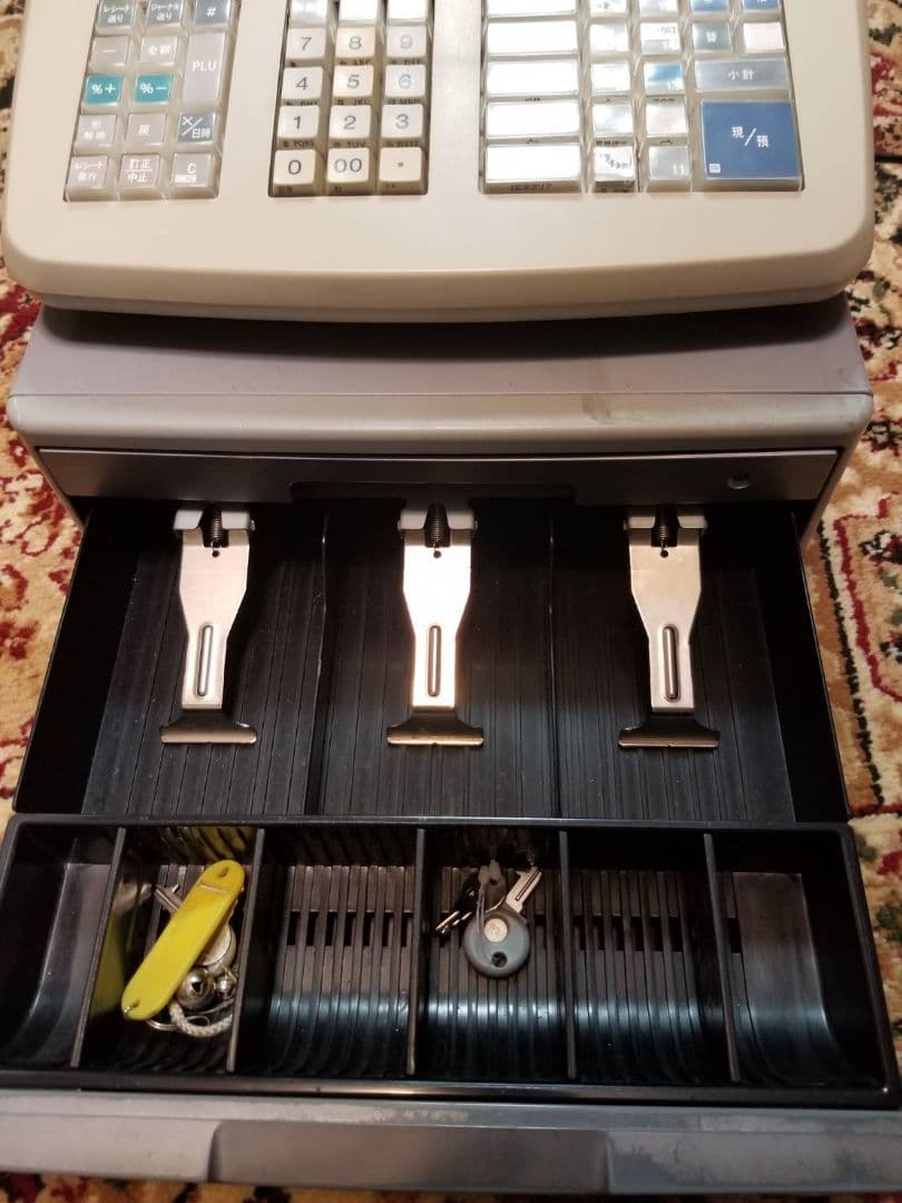 CASIOカシオ電子レジスター中古格安TE-2100説明書付き