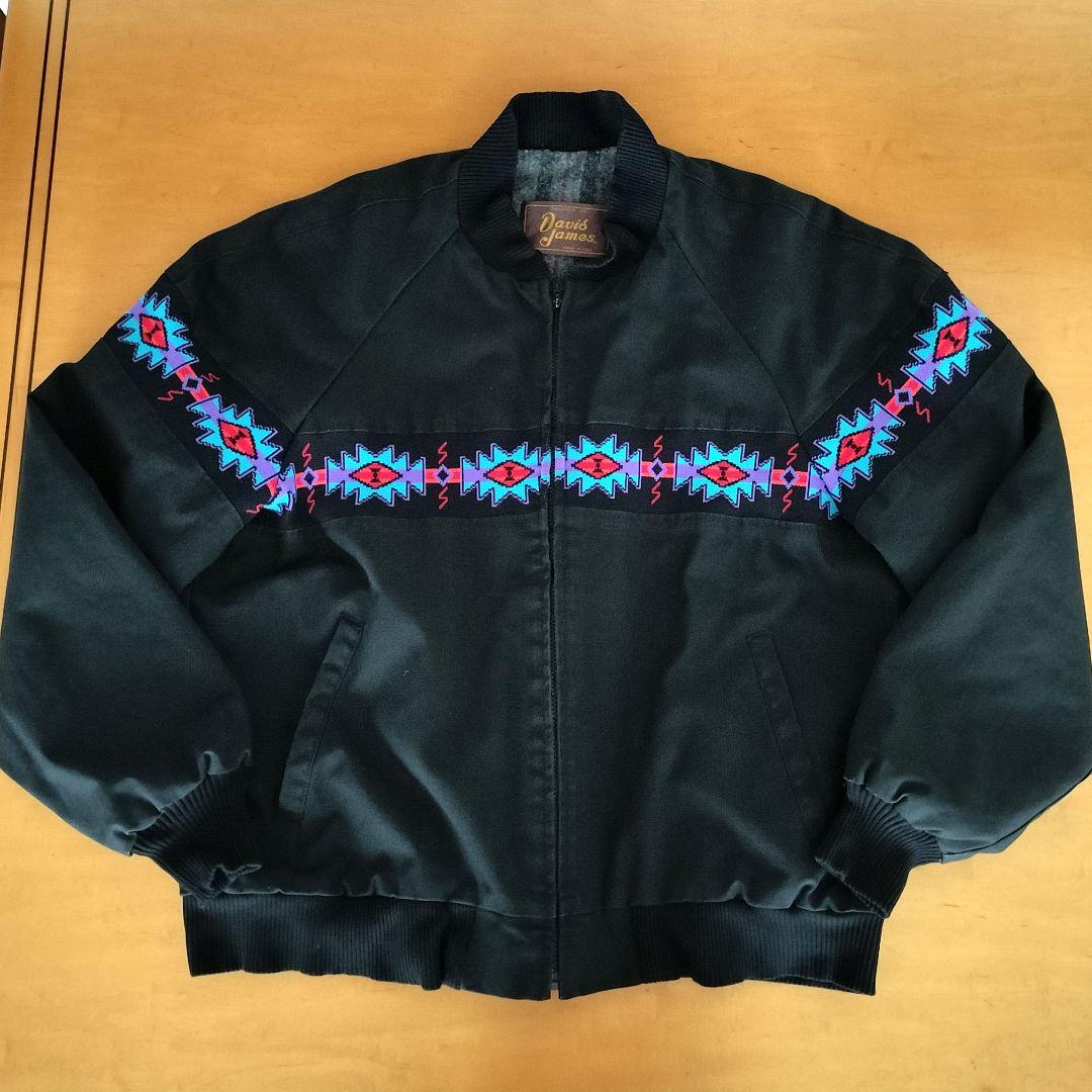 90s USA製 David James サウスウエスト ネイティブ柄ジャケット