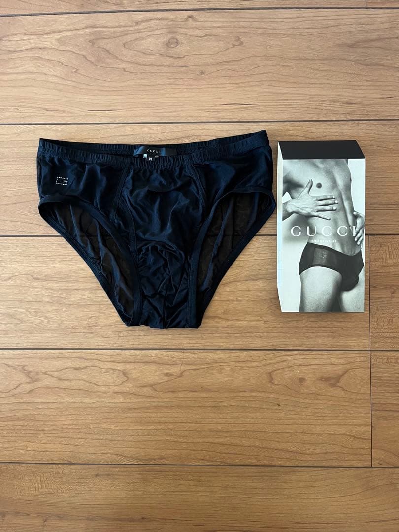 GUCCI ボクサーブリーフ 2枚セット ブラック
