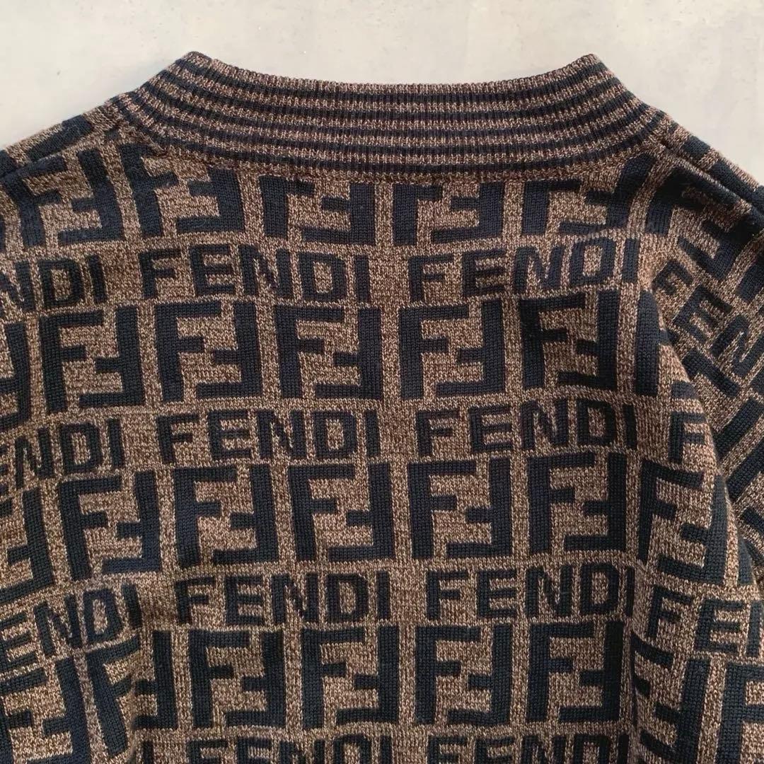 kan様 FENDI Mare 総柄 ズッカ モックネック ニット セーター