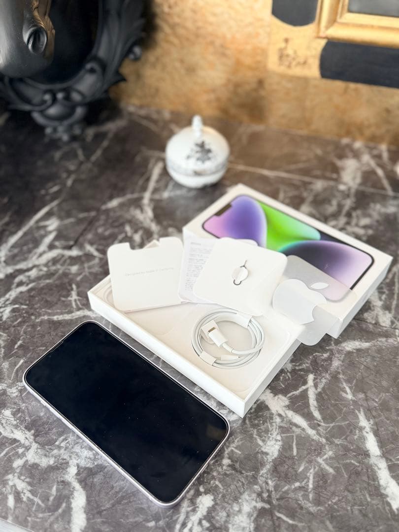 愛mama♡美品iPhone14 Plus 512GB パープル SIM