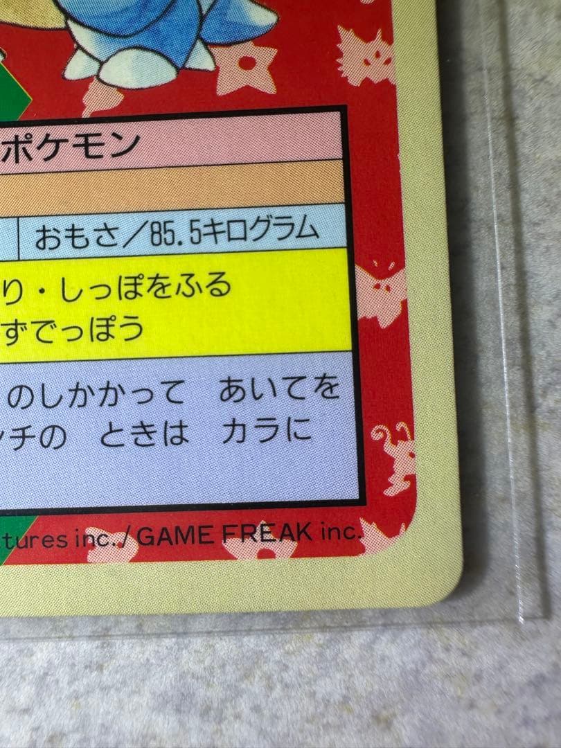 初期 希少 ポケモンカード トップサン カメックス 裏面青