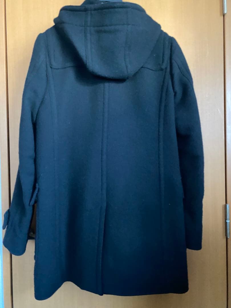 バーバリー ダッフルコート 黒 ウール