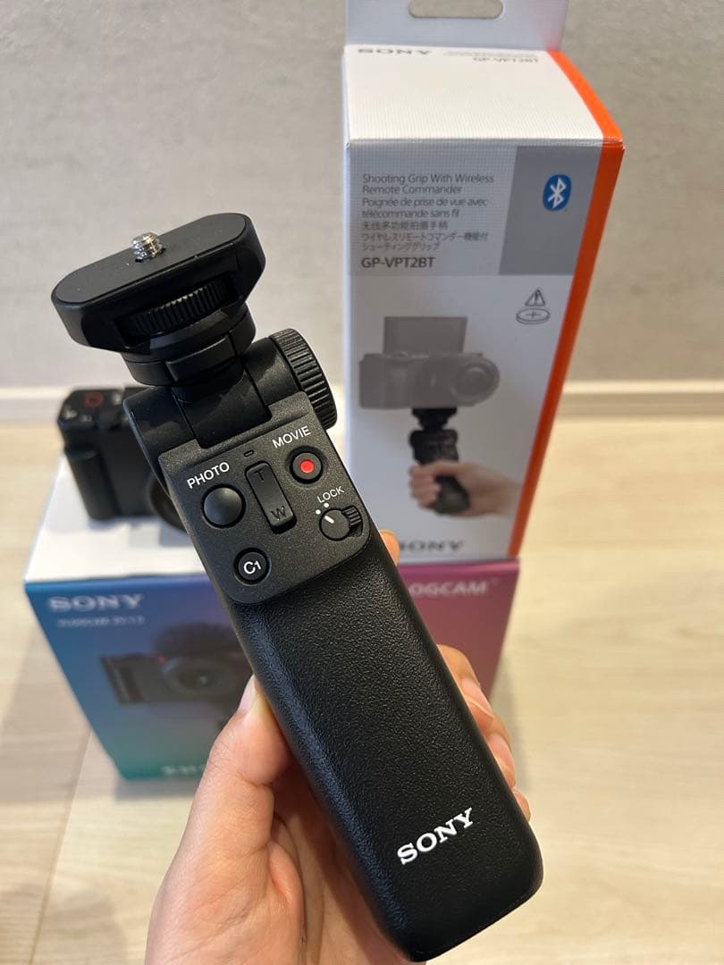SONY VLOGCAM ZV-1 シューティンググリップキット付き