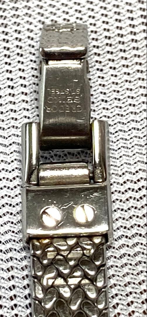 セイコー クレドール レディース腕時計18KT.SS 10Pダイヤ【稼働品】