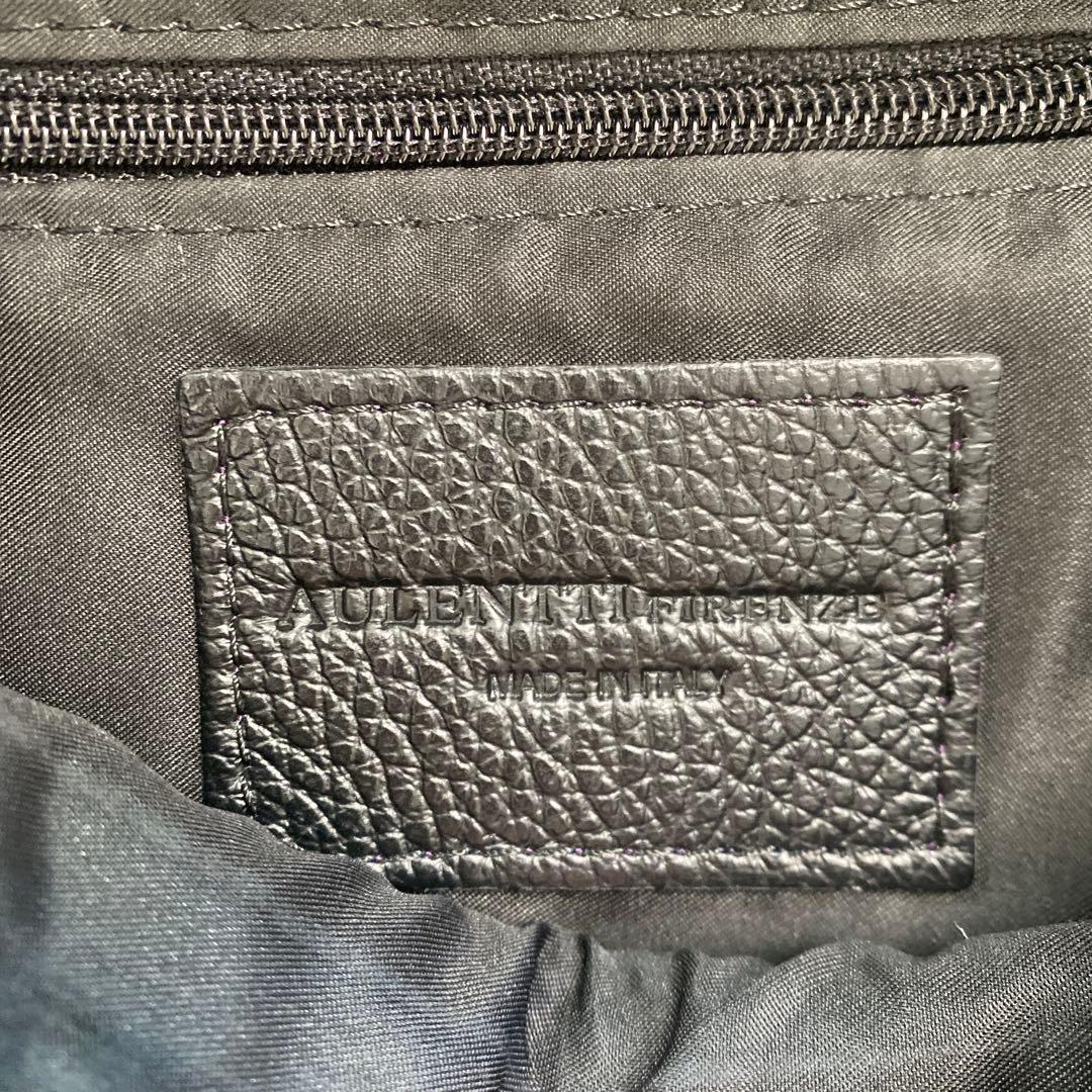 【未使用品】AULENTTI 黒 レザー ボディバッグ 調整可能