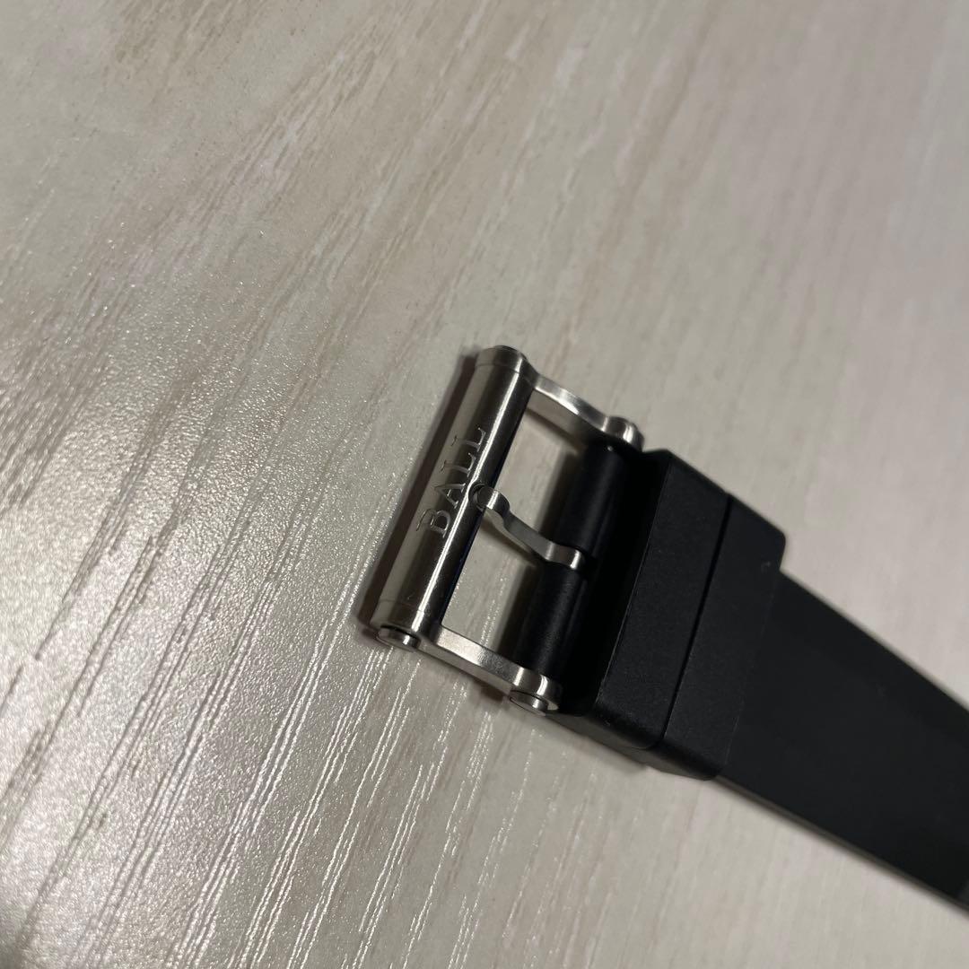新品未使用品　BALL ボールウォッチ　ラバーベルト　22mm ブラック