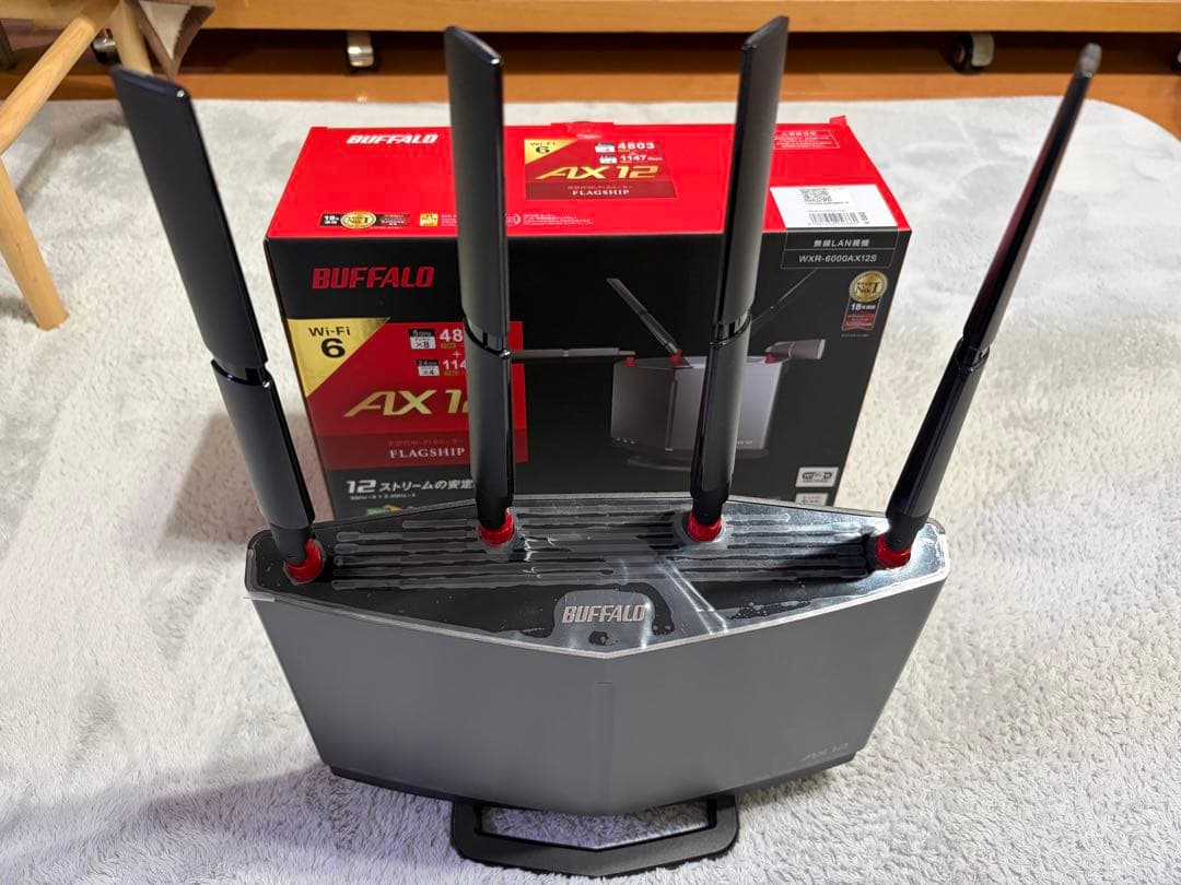 BUFFALO WXR-6000AX12S Wi-Fi 6 ルーター