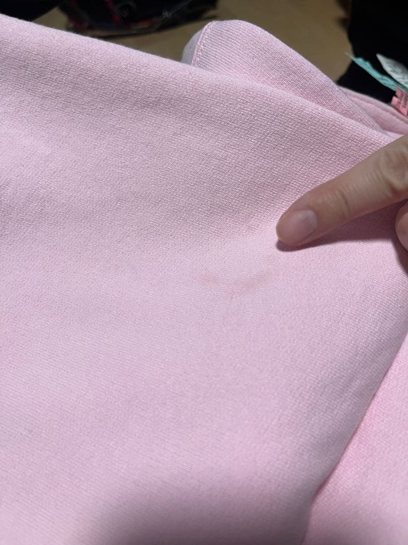 Supreme ピンク フード付きパーカー