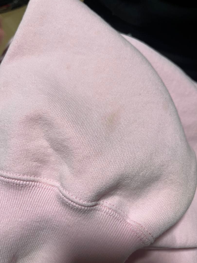 Supreme ピンク フード付きパーカー