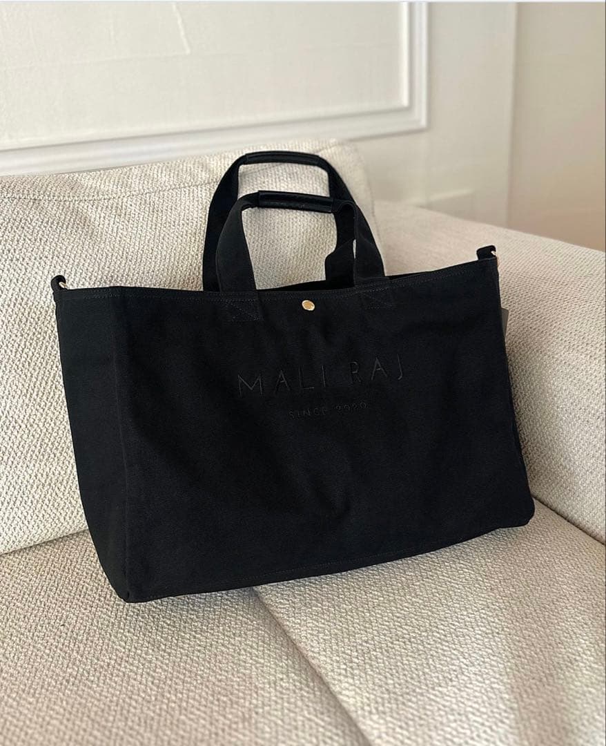 MALIRAJブラック マザーズバッグ 大容量 マリライ