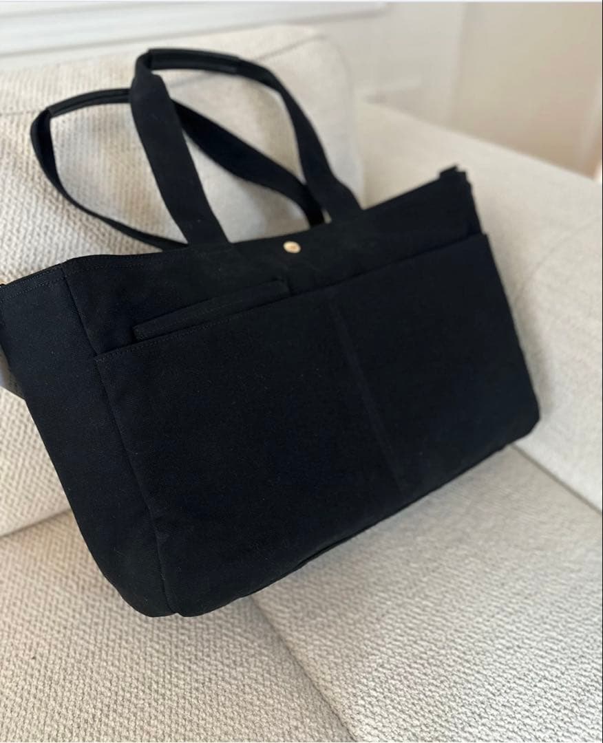 MALIRAJブラック マザーズバッグ 大容量 マリライ