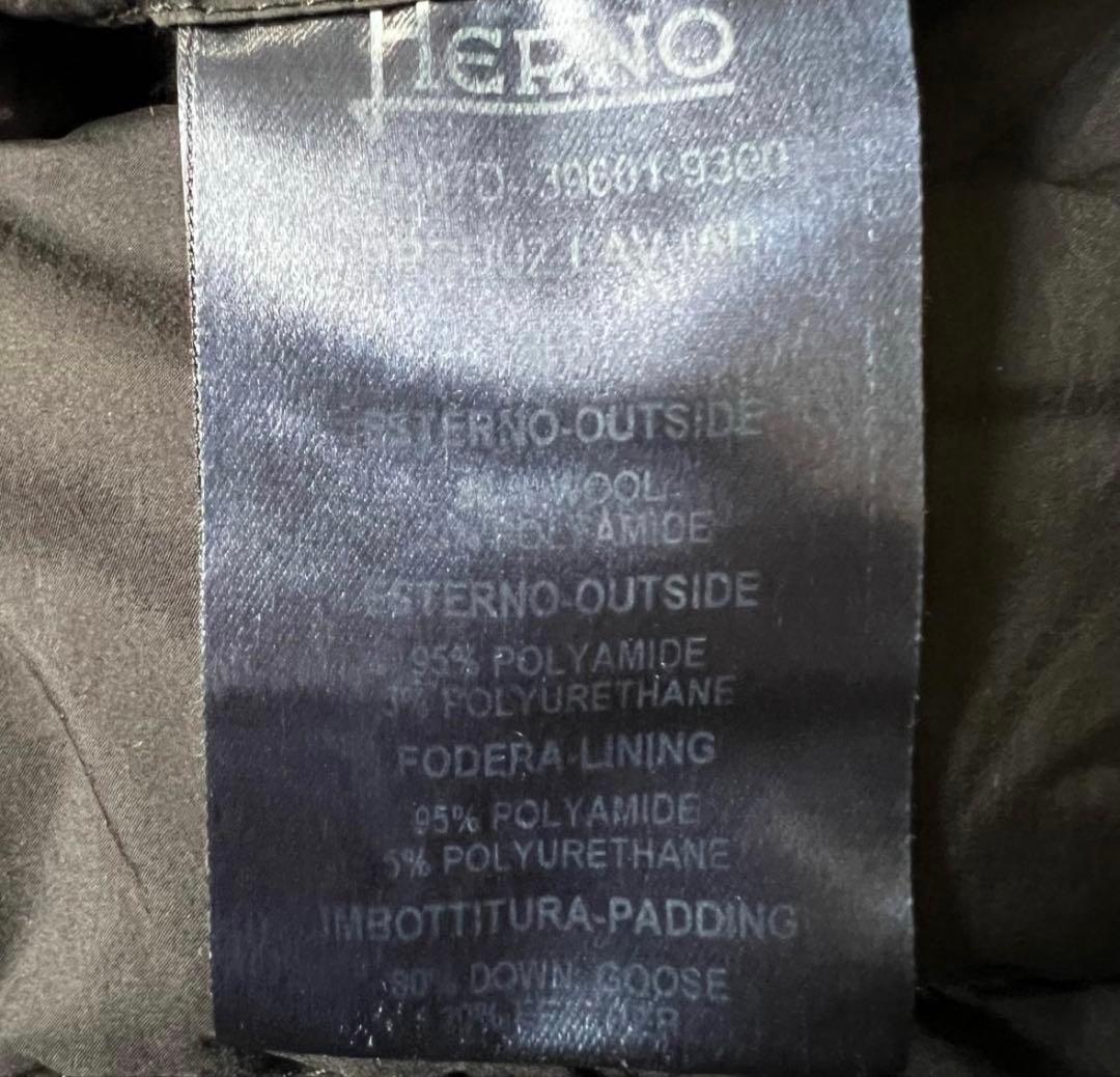 最終値下げ‼️ヘルノ HERNO 異素材切替 スタンドカラー ダウンコート