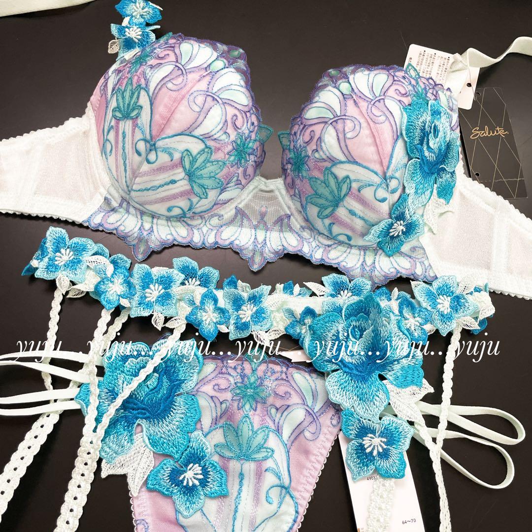 ワコール/サルート 61グループ 新品タグ付 P-upブラTバック F70