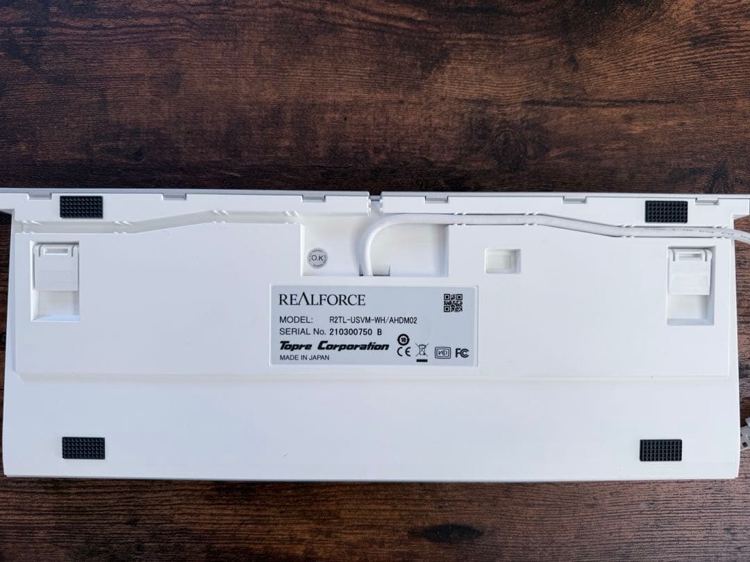 東プレ REALFORCE TKL Mac R2TL-USVM