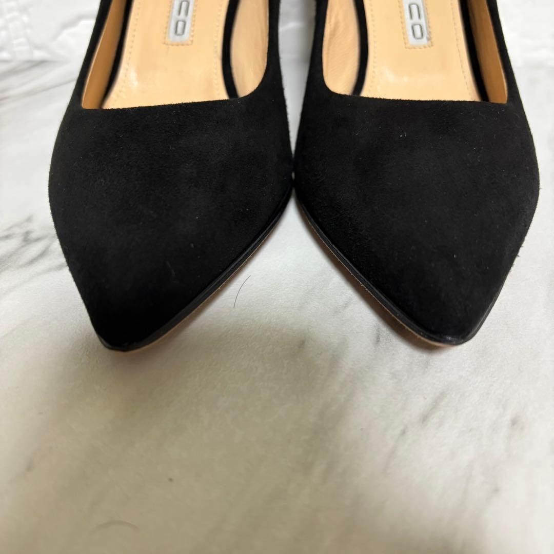 【未使用】 PELLICO ペリーコ ブラック スエード パンプス ハイヒール