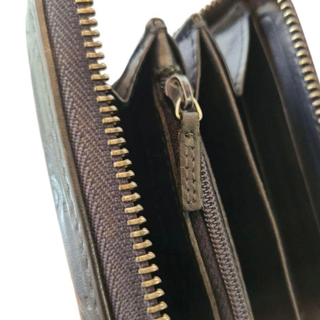 GUCCI　グッチ　長財布　ラウンドファスナー　グッチシマ　シグネチャーウェブ