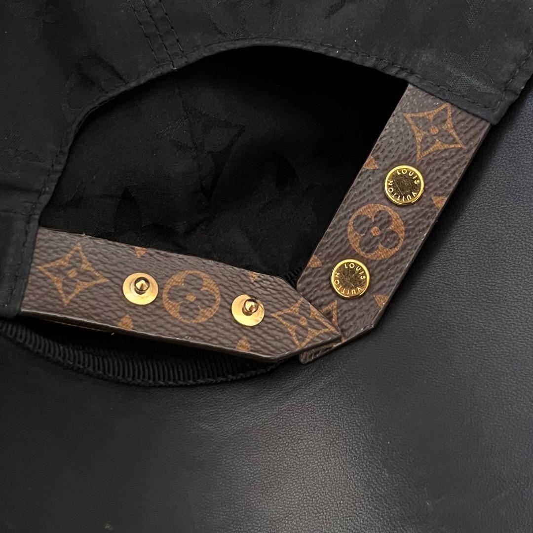 美品 ルイヴィトン キャップ LV ゲットレディー ブラック モノグラム 帽子