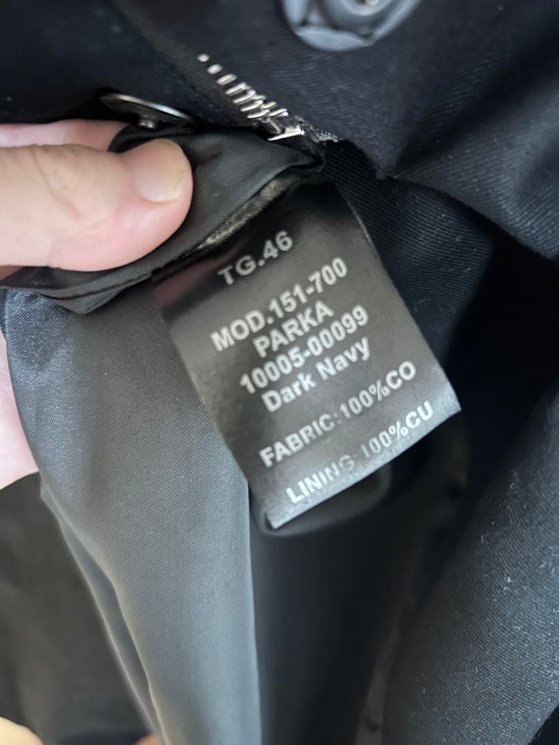 2015ss RAF SIMONSバックプリントモッズコート アーカイブ