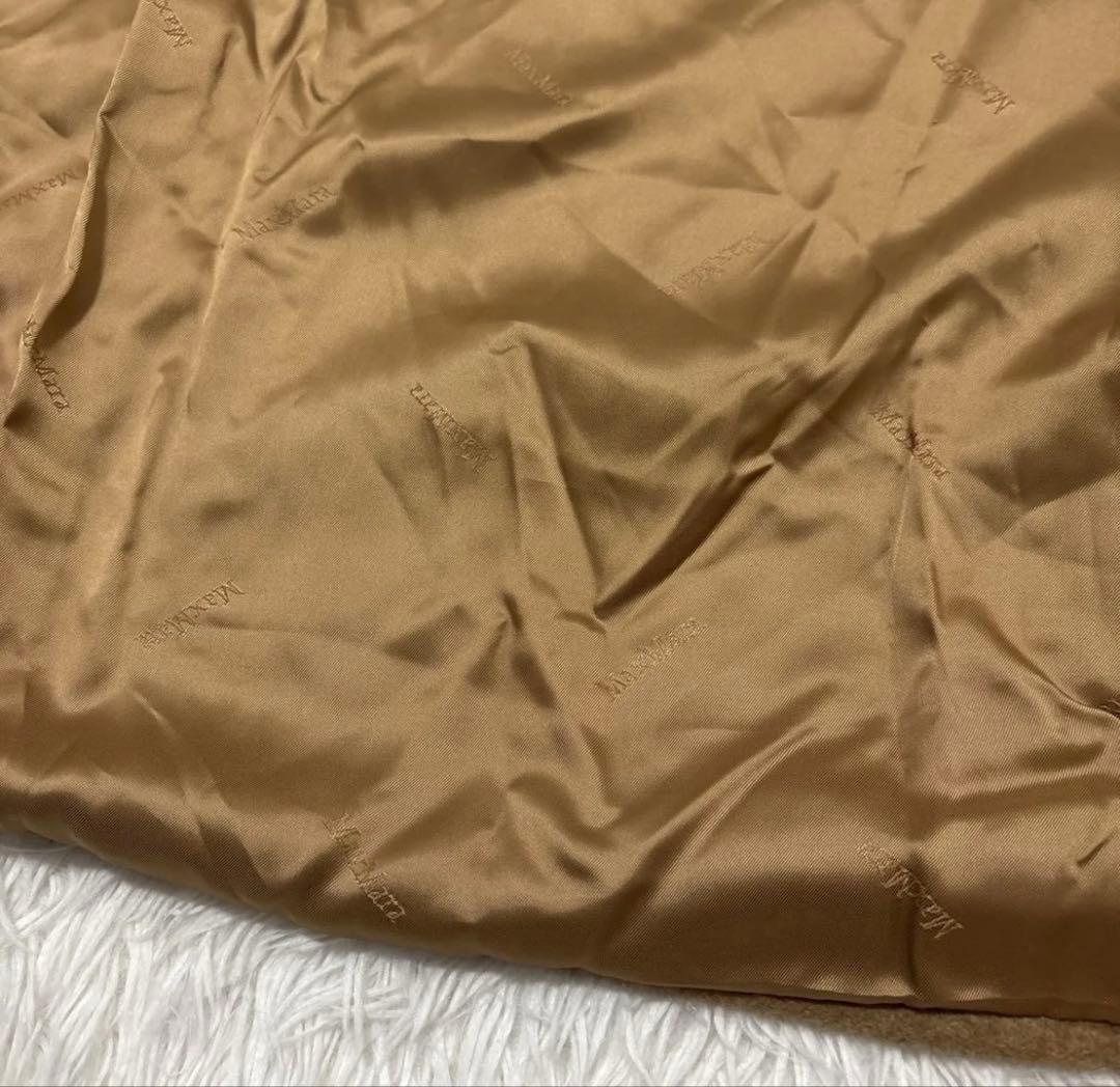 Max Mara 白タグ キャメル100% ロング チェスターコート 36