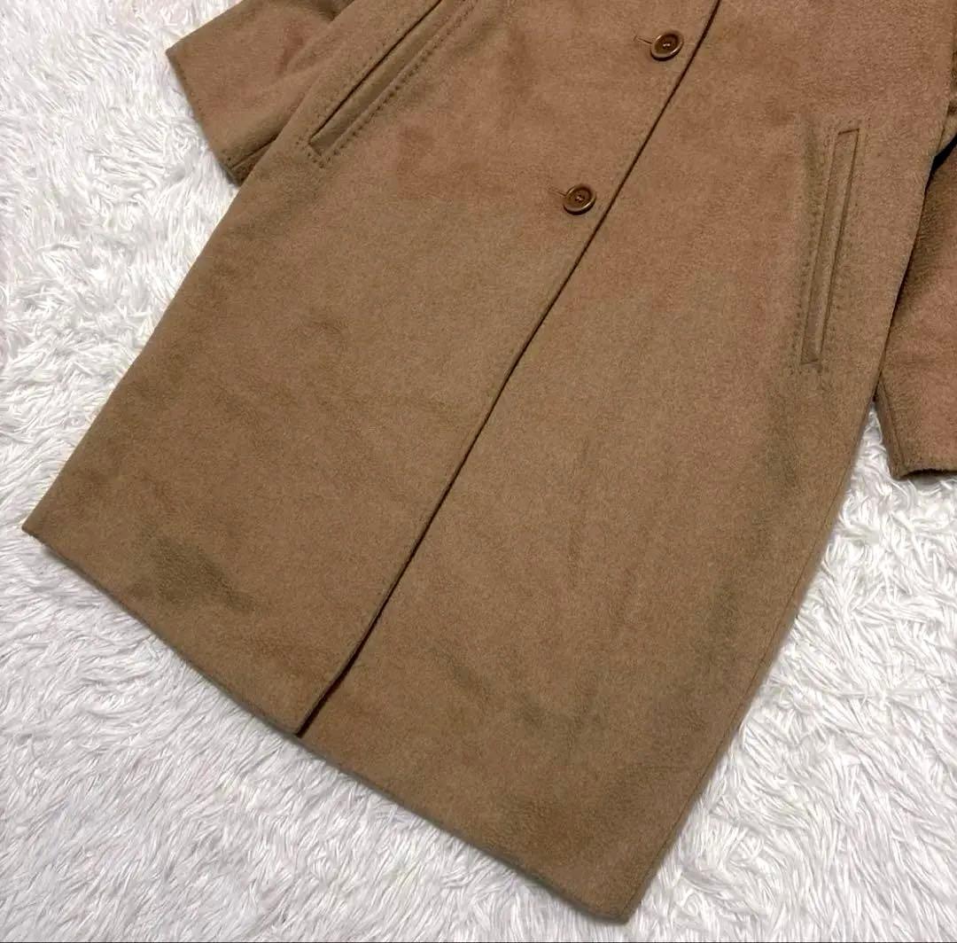Max Mara 白タグ キャメル100% ロング チェスターコート 36
