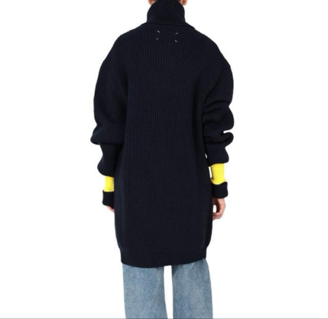 クリーニング済　maison margiela マルジェラニット　ネイビー（S）