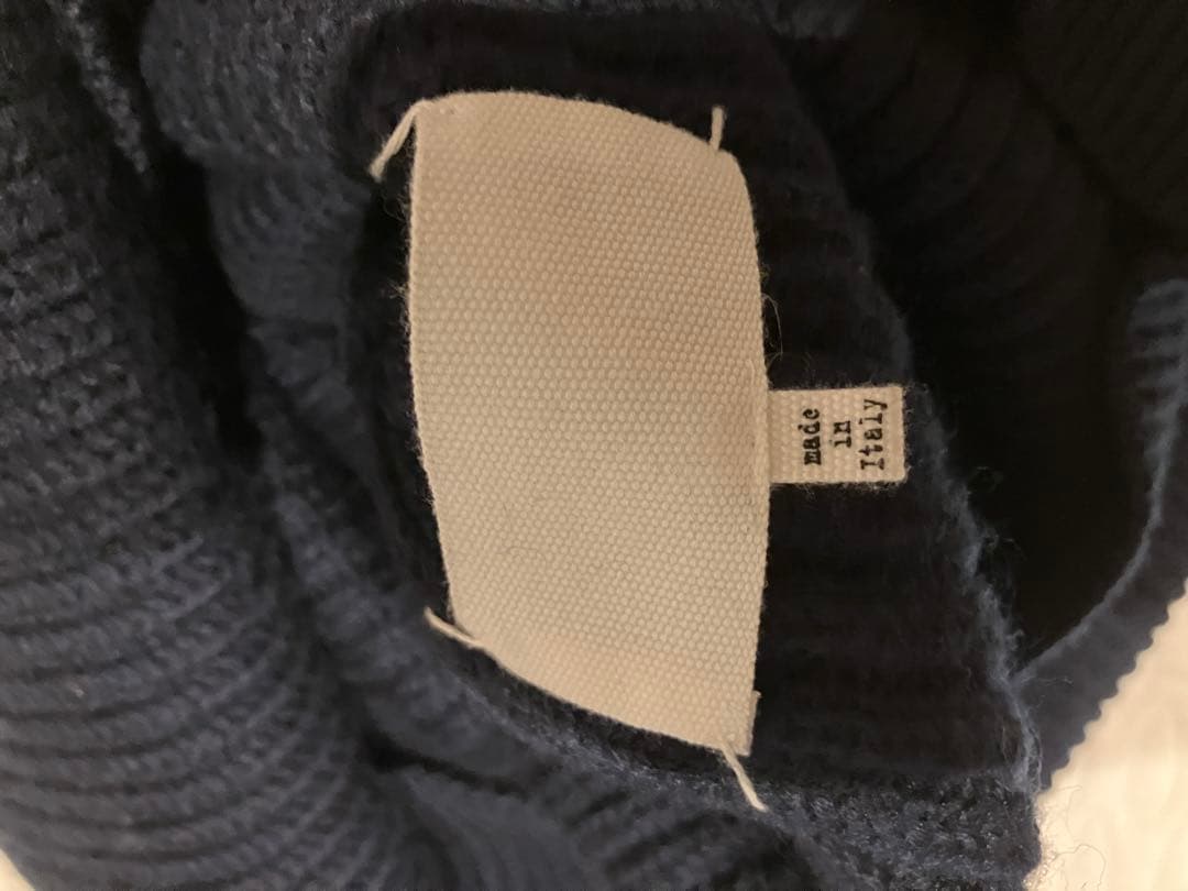 クリーニング済　maison margiela マルジェラニット　ネイビー（S）