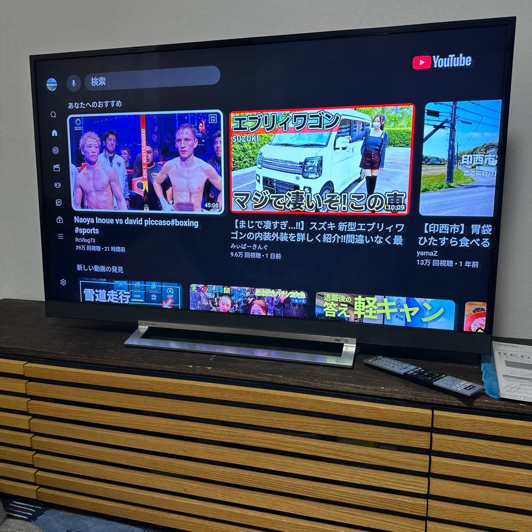 【超美品】東芝　REGZA 49v型タイムシフト搭載4K液晶過去6番組録画可能‼️