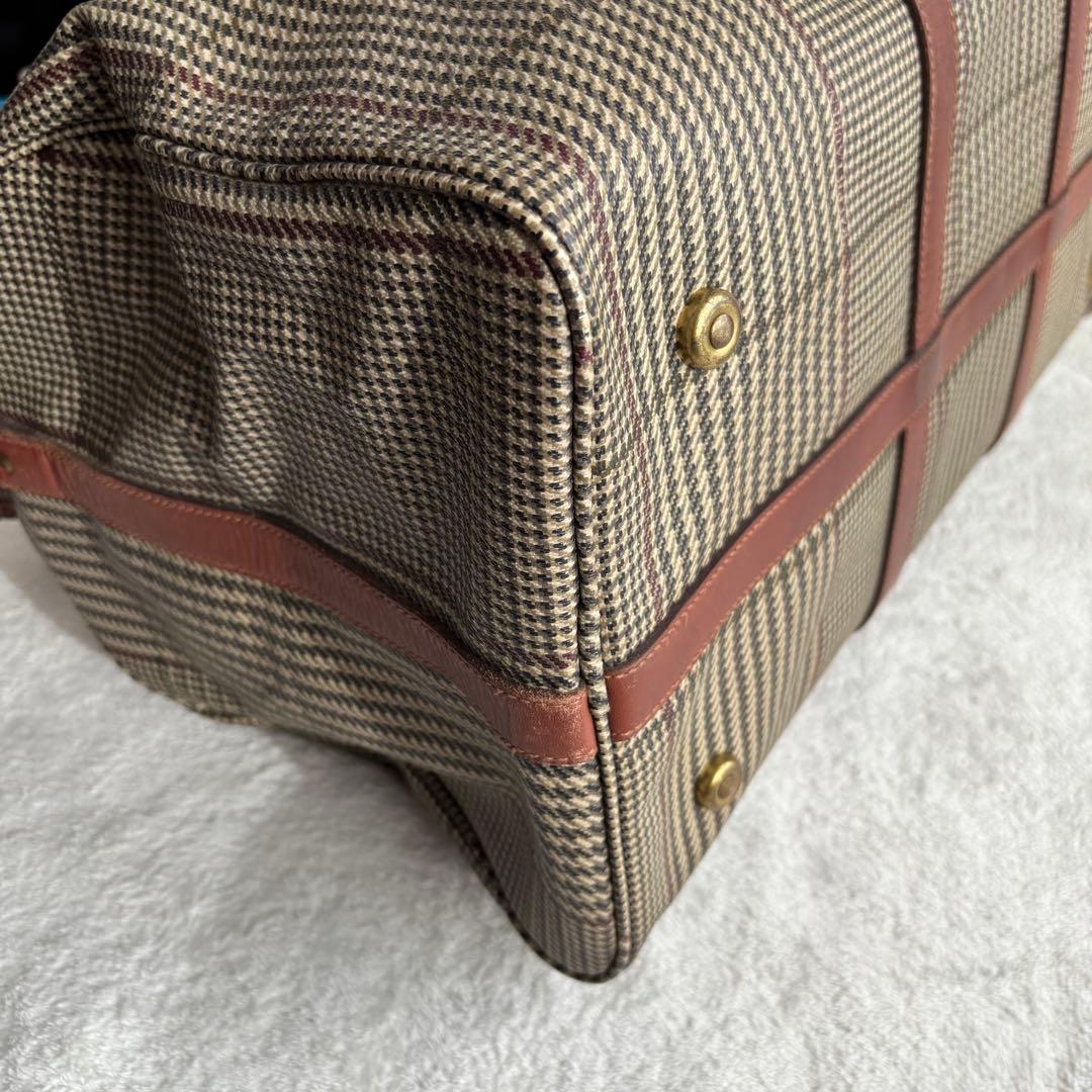 ポロラルフローレン ボストンバッグ 2WAY PVCレザー ブラウン ハンド