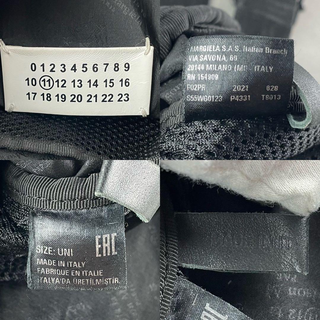 masa3284✨メゾンマルジェラ ショルダーバッグ 黒 4ステッチ 無地