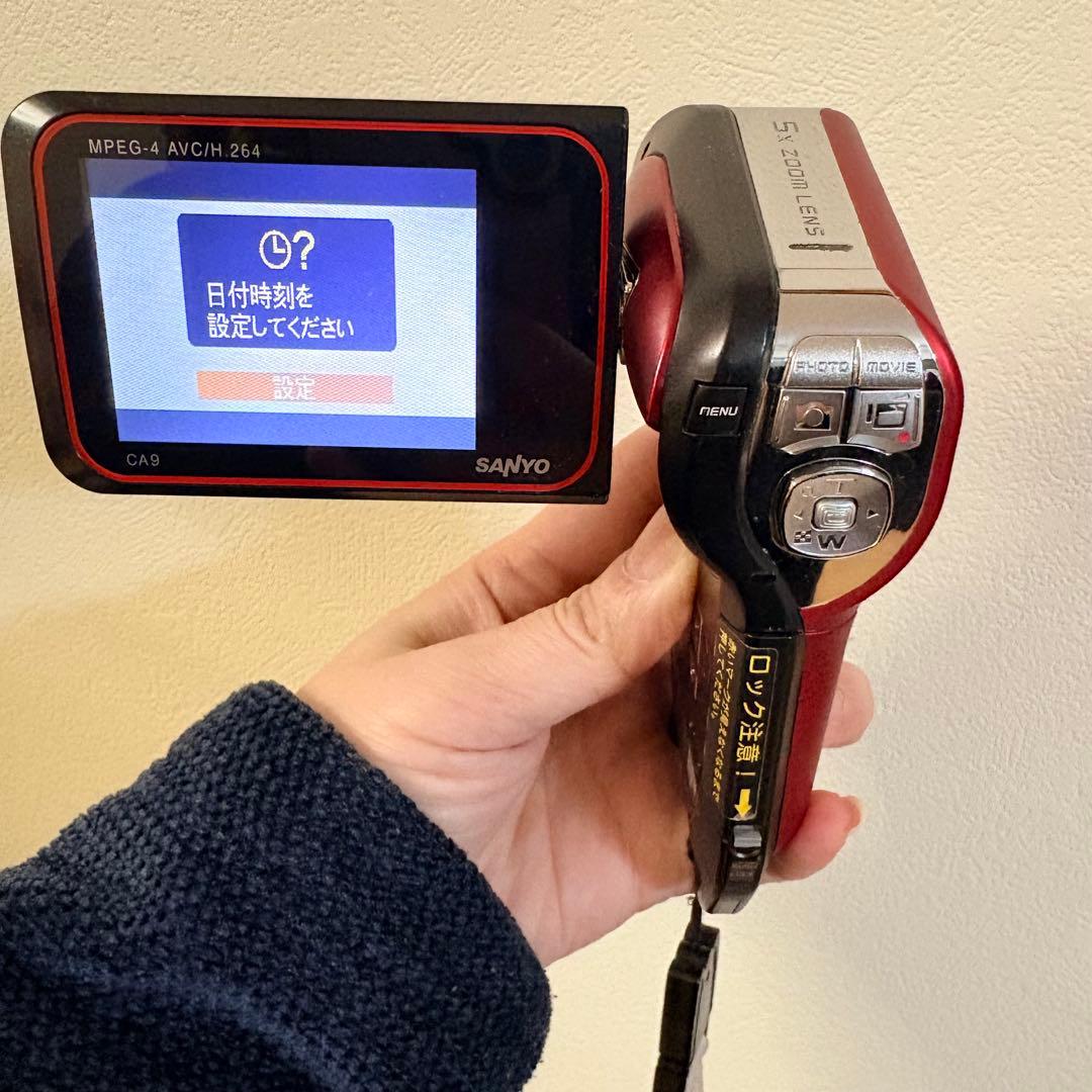 人気 希少 レア SANYO Xacti DMX-CA9 レッド ザクティ