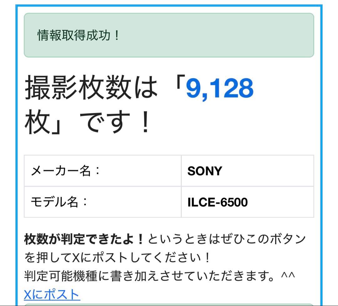 SONY α6500 ボディ、ACC-TRW セット