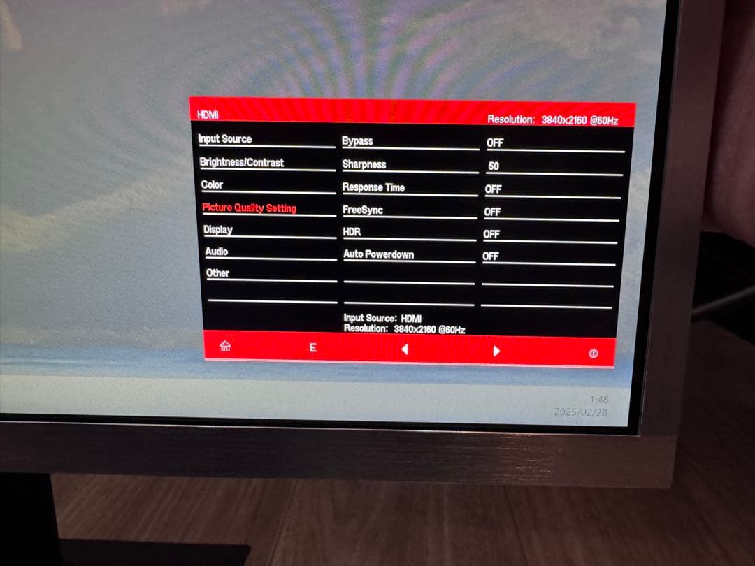 24インチ 4K IPS LGディスプレイモジュール使用 UHD LED LCD