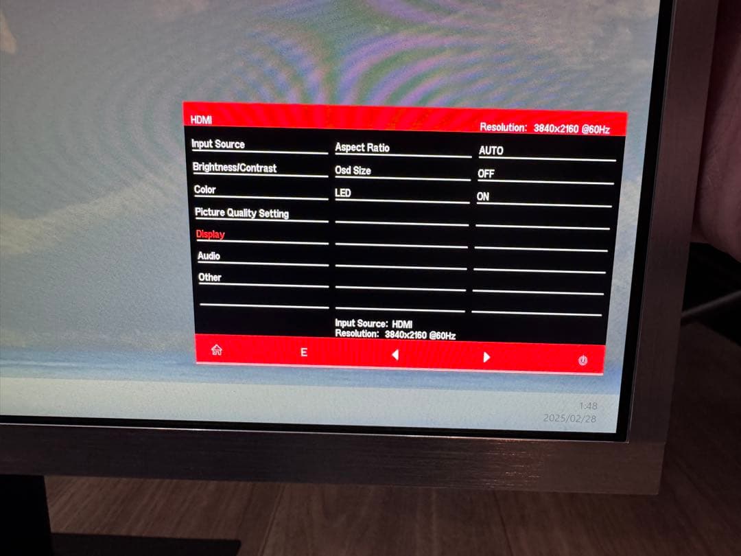 24インチ 4K IPS LGディスプレイモジュール使用 UHD LED LCD